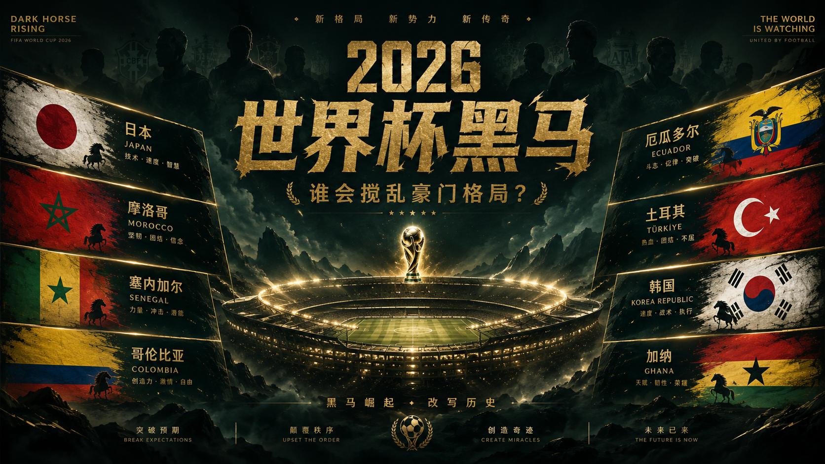 世界杯2026扩军104场，小组第三也能出线？你的主队危险了