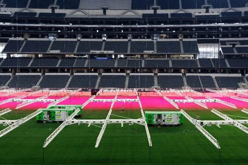 World Cup 2026: Indoor Stadiums Use Pink Lights to Fix Grass for Better Play